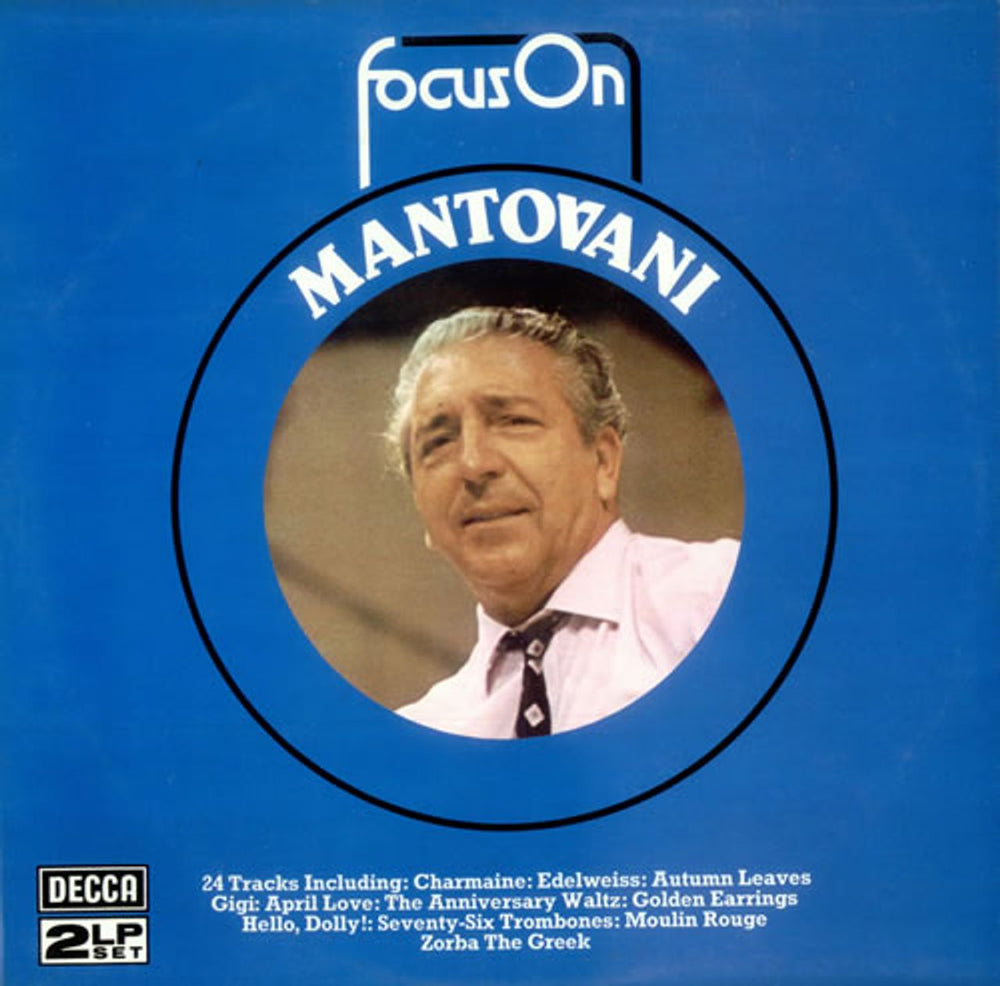 Mantovani Focus On Mantovani UK 2-LP vinyl record set (Double LP Album) FOS3/4