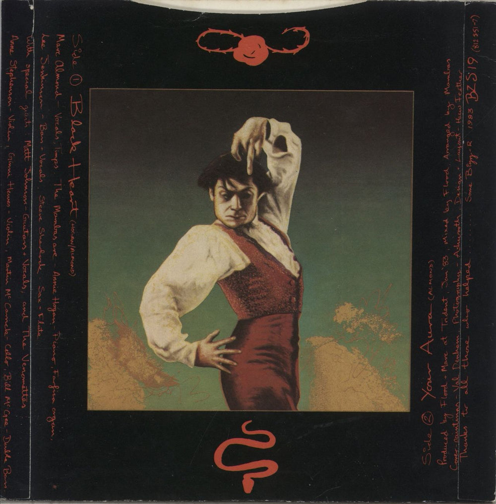 Marc And The Mambas Black Heart UK 7" vinyl single (7 inch record / 45)