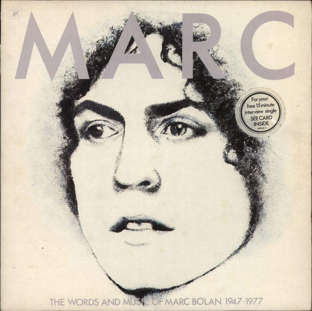 Marc Bolan Marc - The Words & Music Of Marc Bolan 1947-1977 UK 2-LP vinyl record set (Double LP Album) HIFLD1