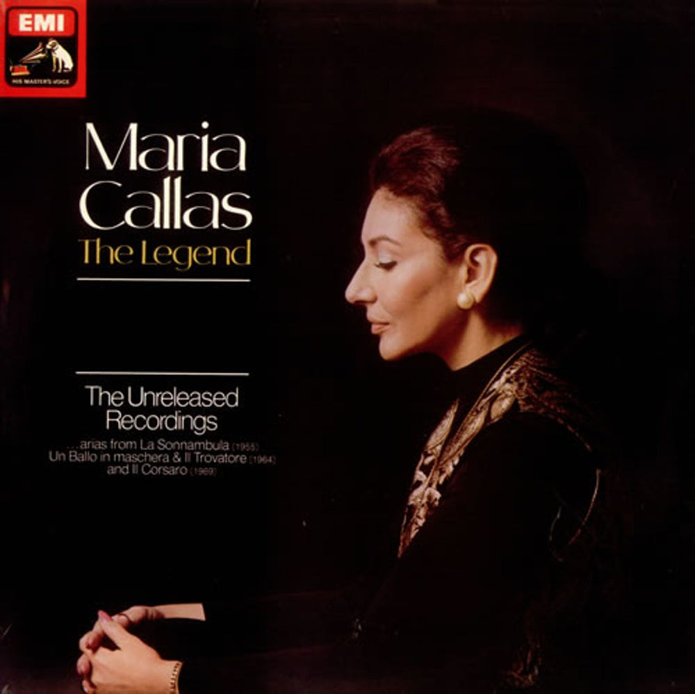 Maria Callas The Legend - The Unreleased Recordings UK vinyl LP album (LP record) ASD3535