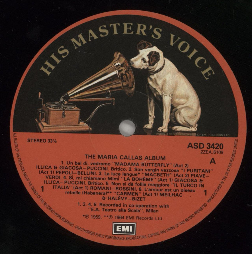 Maria Callas The Maria Callas Album UK 2-LP vinyl record set (Double LP Album) M442LTH879677