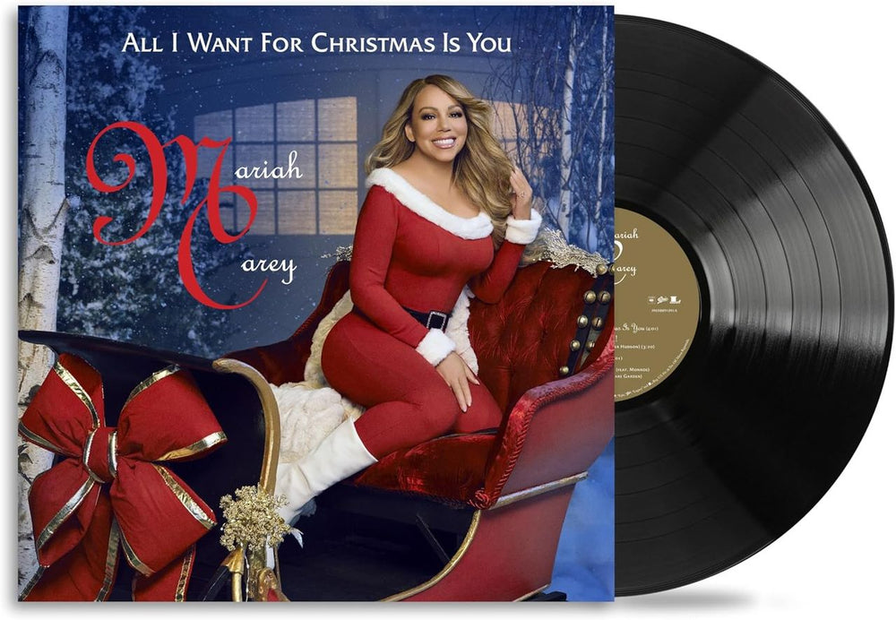 Mariah Carey All I Want For Christmas Is You + 6 Bonus Songs - Black Vinyl - Sealed UK 12" vinyl single (12 inch record / Maxi-single) 196588913914