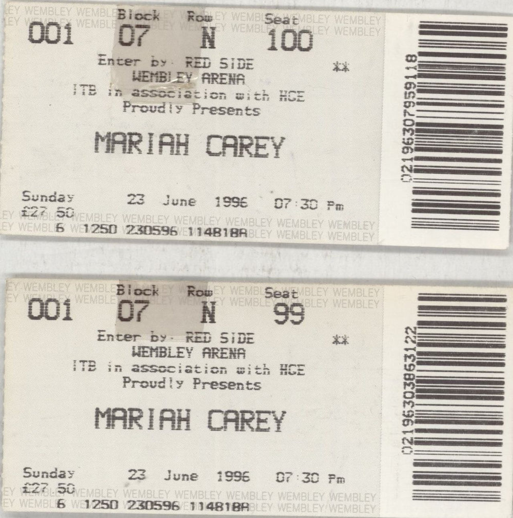 Mariah Carey Datdream Tour UK tour programme