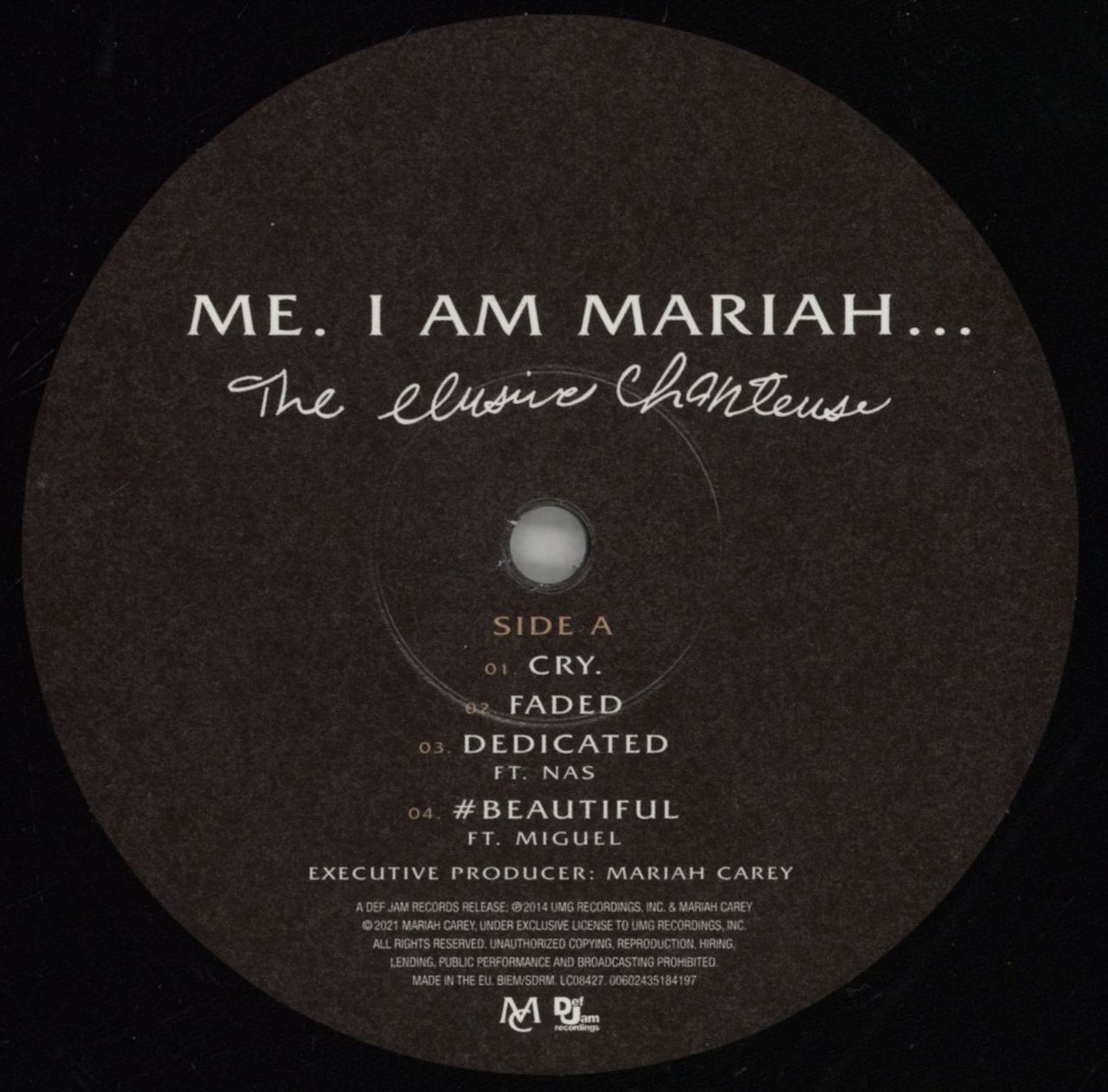 Mariah Carey Me. I Am Mariah The Elusive Chanteuse UK 2-LP