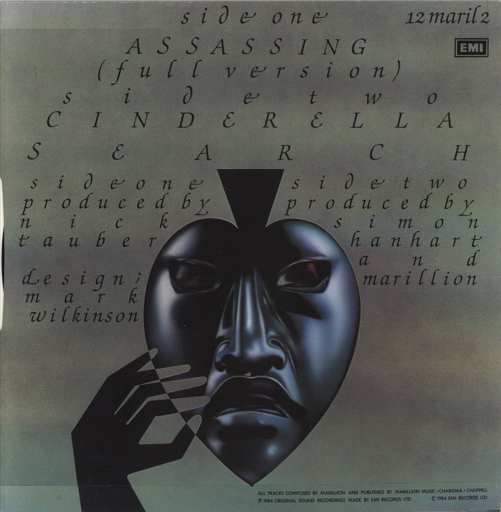 Marillion Assassing UK 12" vinyl single (12 inch record / Maxi-single)