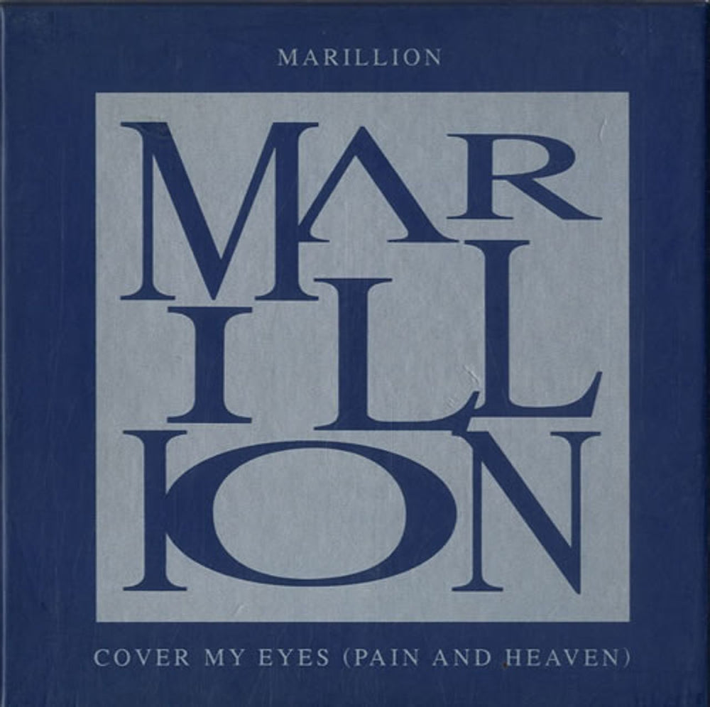 Marillion Cover My Eyes - Box + Poster UK CD single (CD5 / 5") CDMARILS13