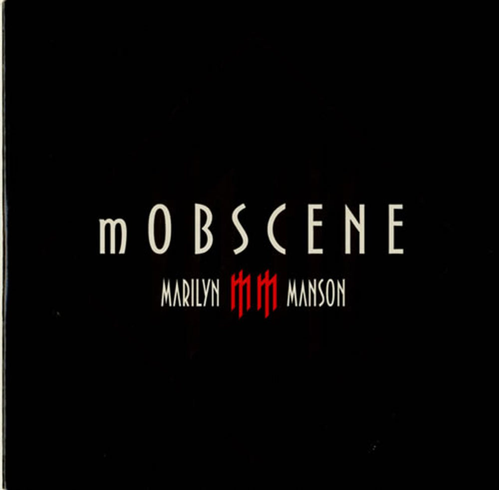 Marilyn Manson mOBSCENE UK Promo CD single (CD5 / 5") MMCDP4