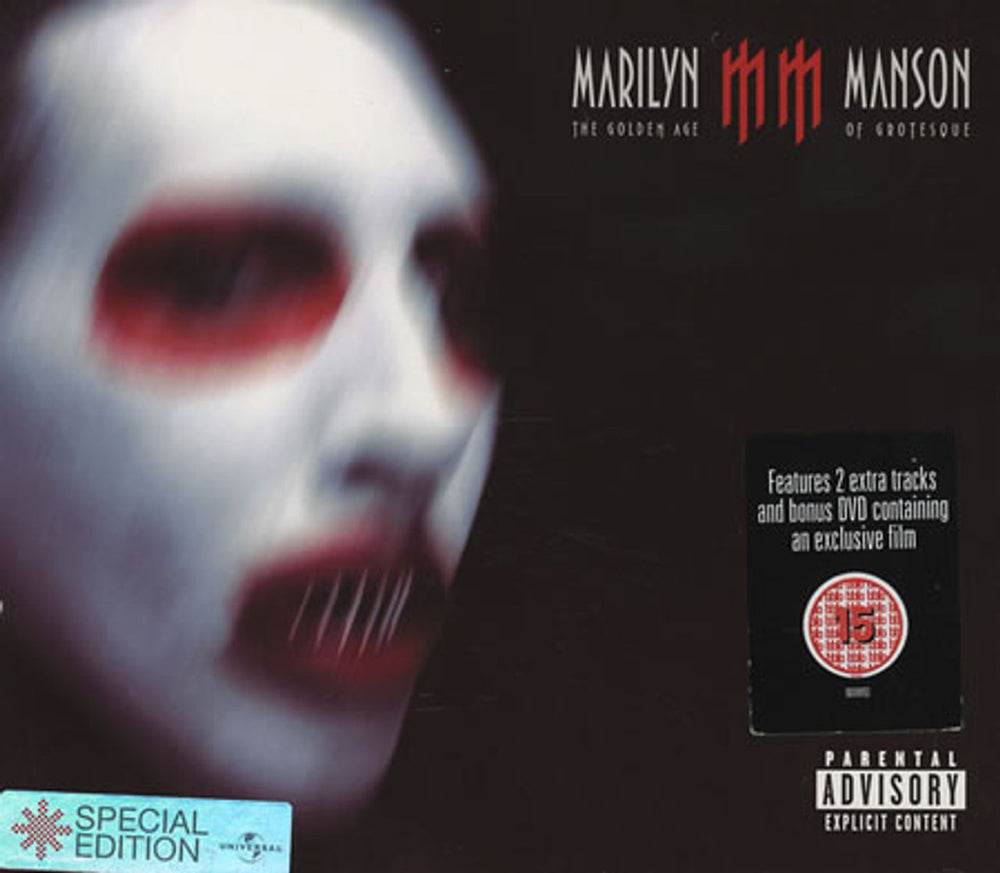 Marilyn Manson The Golden Age Of Grotesque UK 2-disc CD/DVD set 9800093