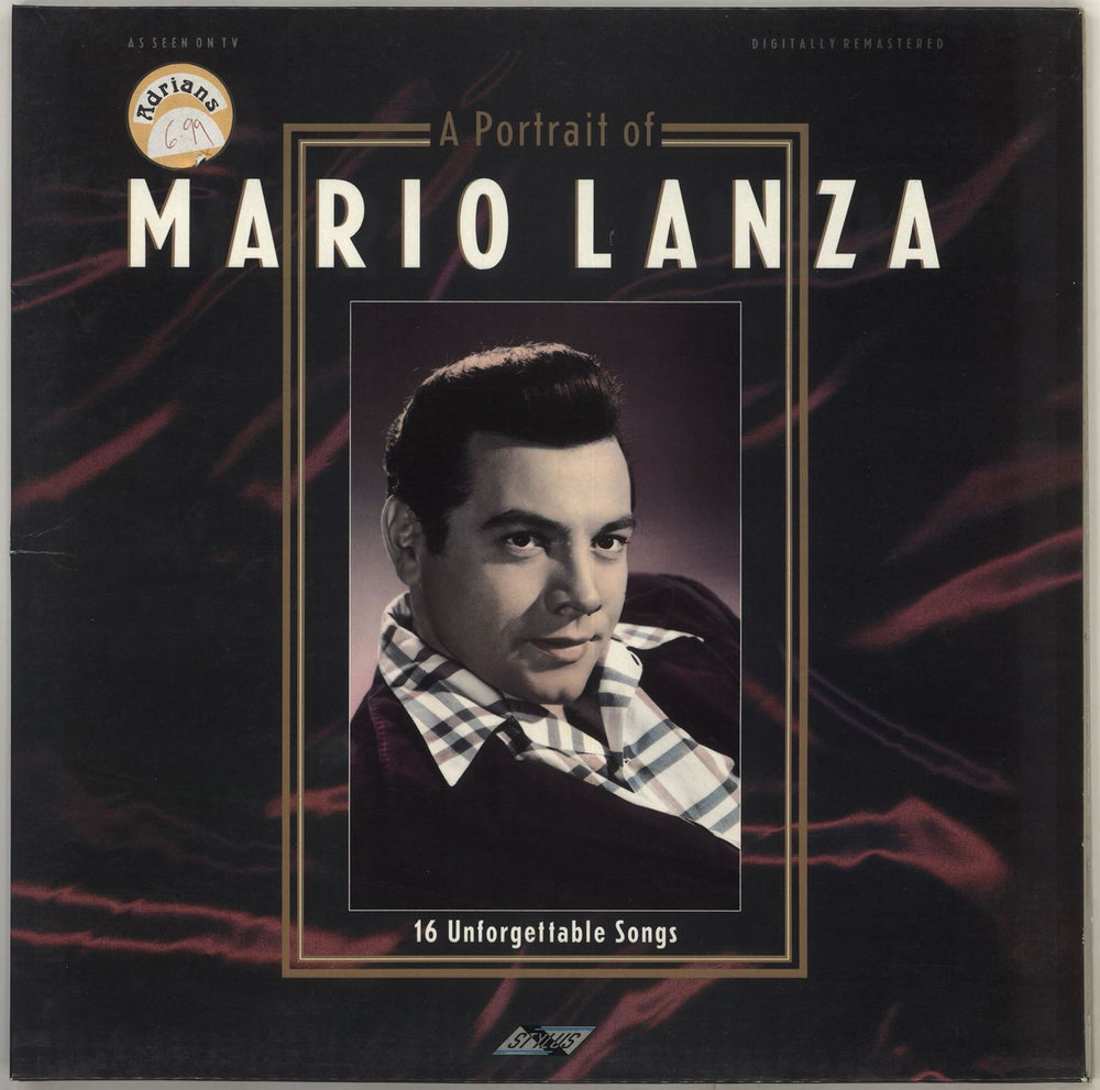 Mario Lanza A Portrait Of Mario Lanza UK vinyl LP album (LP record) SMR741