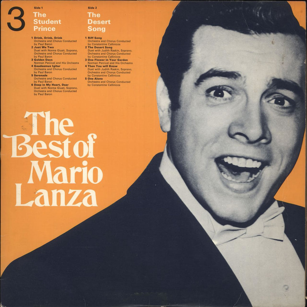 Mario Lanza The Best Of Mario Lanza 3 Dutch vinyl LP album (LP record) RDS6463