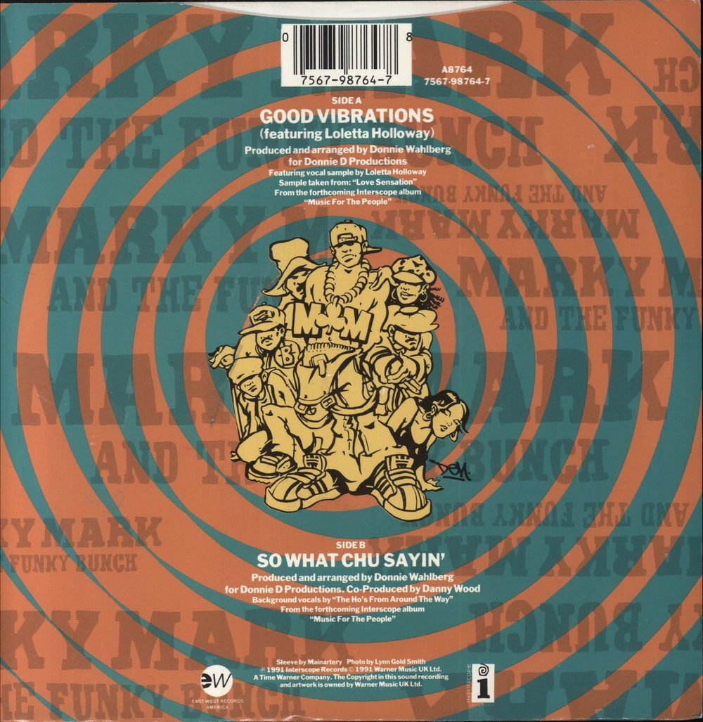 Marky Mark Good Vibrations - P/S UK 7" vinyl single (7 inch record / 45) 075679876478