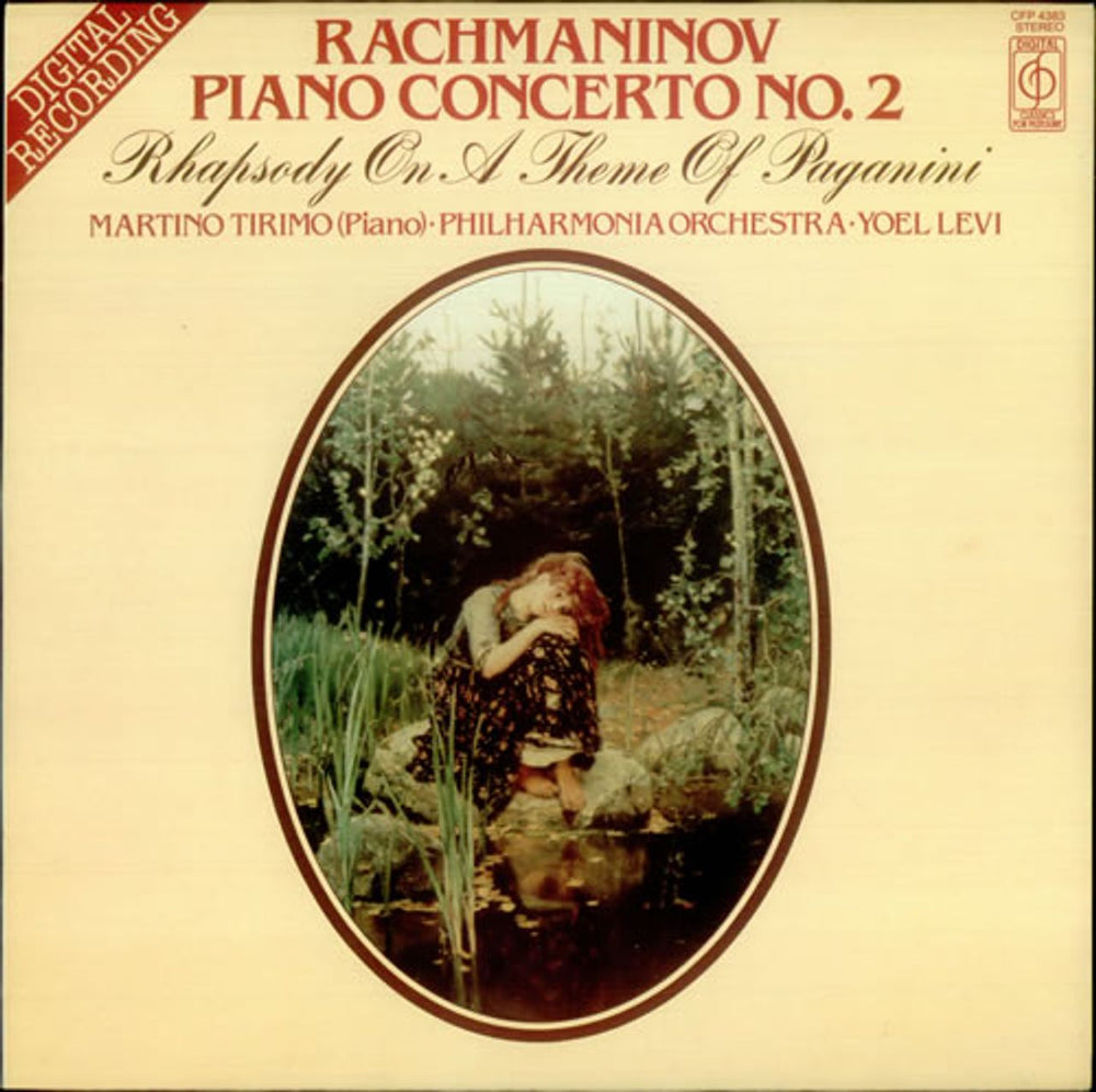 Martino Tirimo Rachmaninov: Piano Concerto No. 2 / Rhapsody On A Theme Of Paganini UK vinyl LP album (LP record) CFP4383