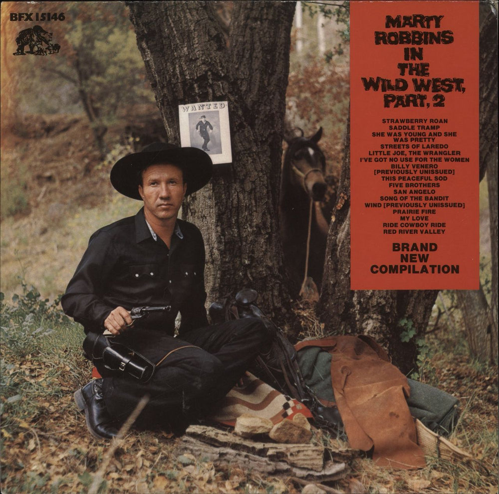 Marty Robbins In The Wild West, Part 2 German vinyl LP album (LP record) BFX15146