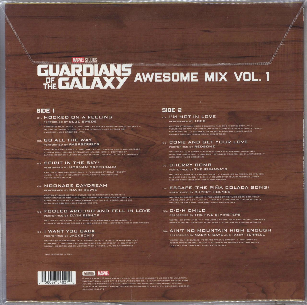 Marvel Guardians Of The Galaxy: Awesome Mix Vol. 1 - Dust Storm Vinyl UK vinyl LP album (LP record) 050087540272