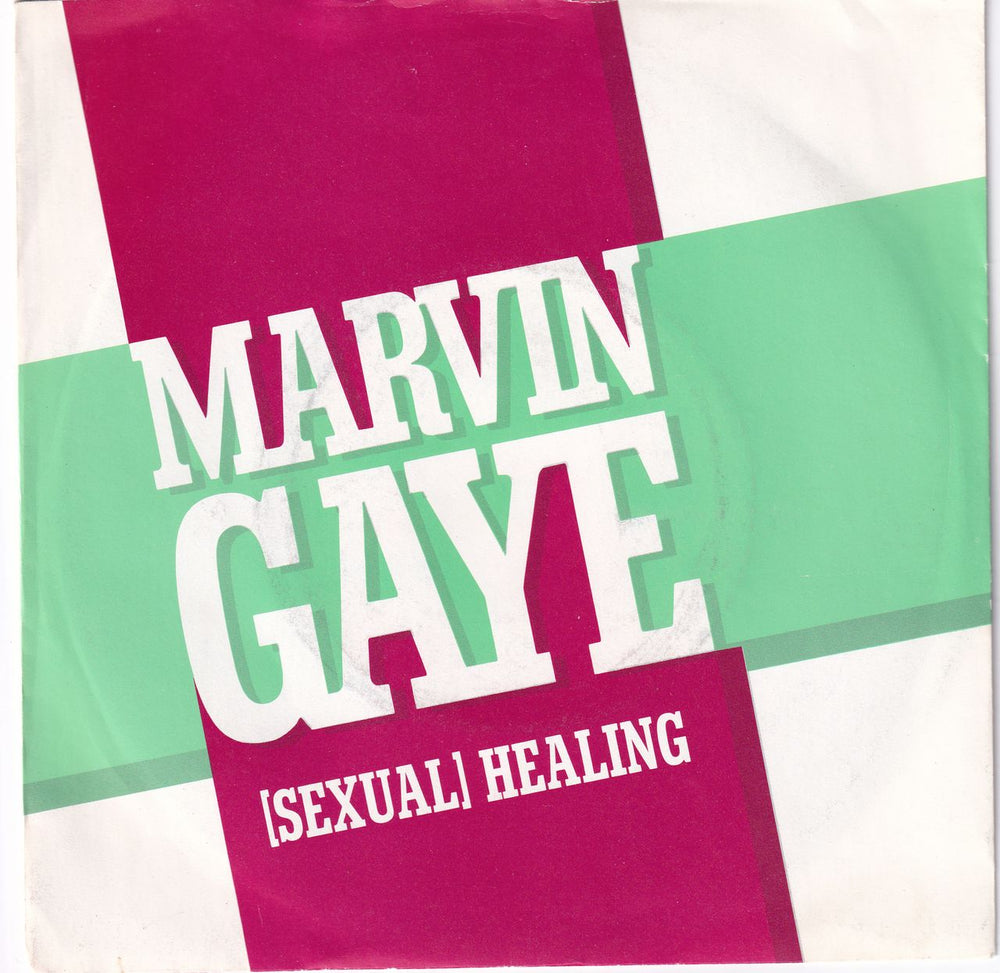 Marvin Gaye (Sexual) Healing - Solid + P/S UK 7" vinyl single (7 inch record / 45) CBSA2855