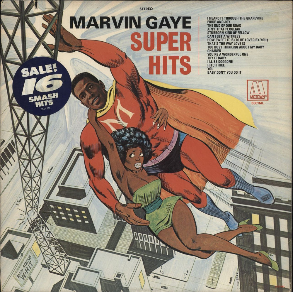 Marvin Gaye Super Hits US vinyl LP album (LP record) 5301ML