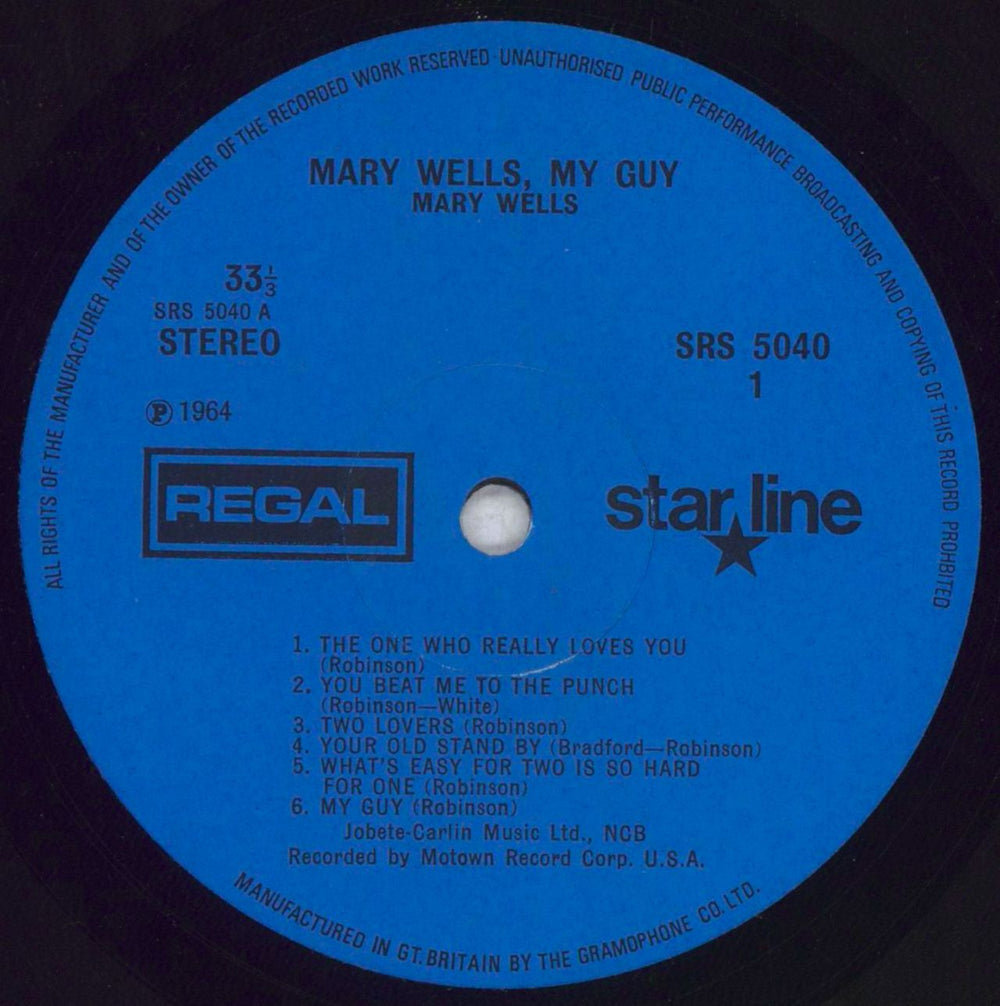 Mary Wells My Guy UK vinyl LP album (LP record) MRWLPMY847967