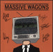 Massive Wagons House Of Noise - Orange Vinyl - Fully Autographed - EX UK vinyl LP album (LP record) MOSH635LP