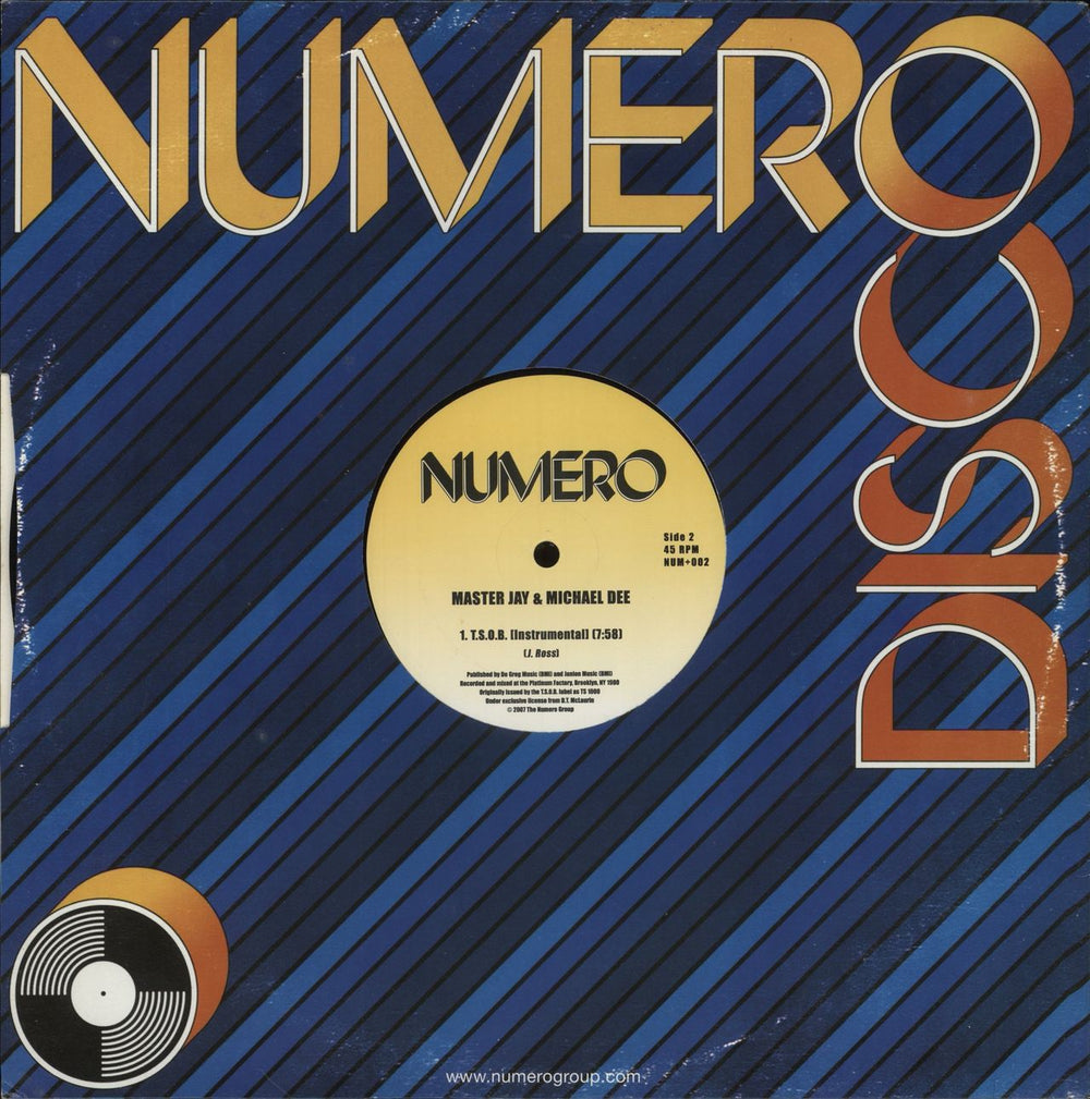 Master Jay & Michael Dee  T.S.O.B. US 12" vinyl single (12 inch record / Maxi-single)