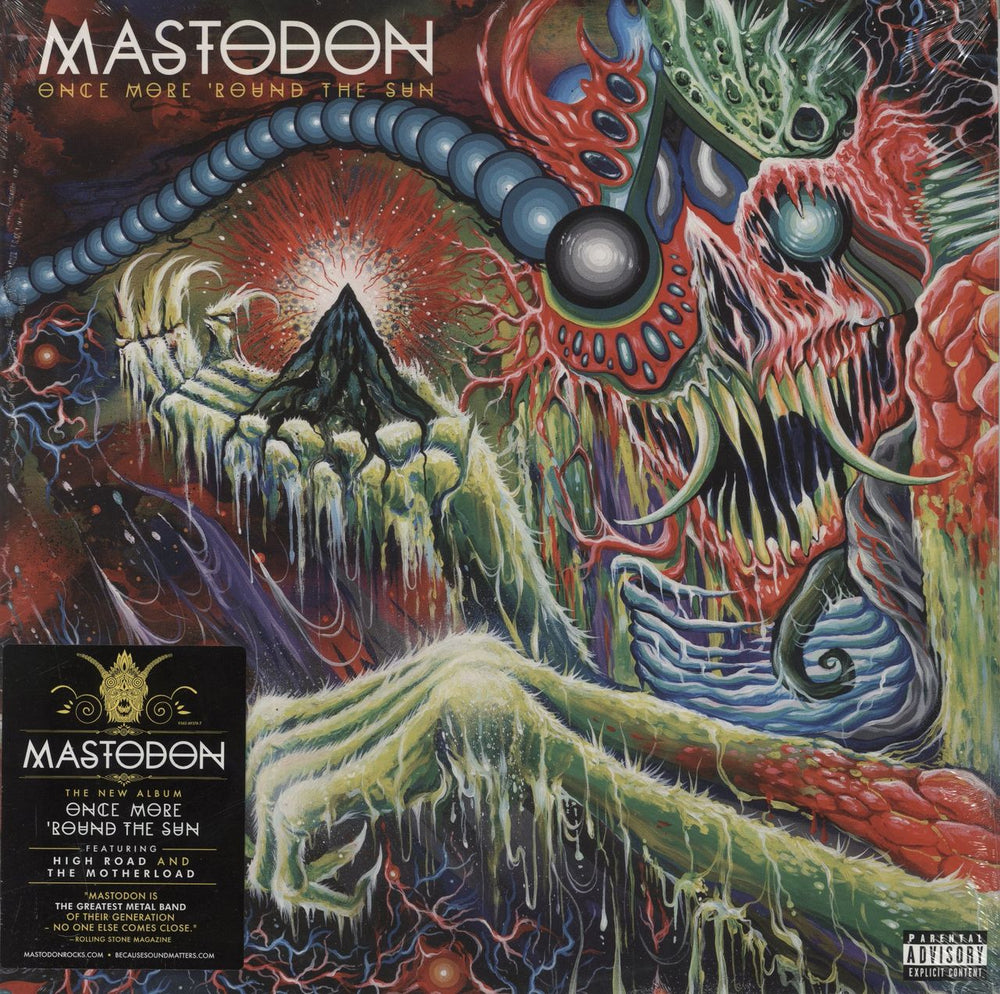 Mastodon Once More 'Round The Sun - Sealed UK 2-LP vinyl record set (Double LP Album) 9362-49376-7