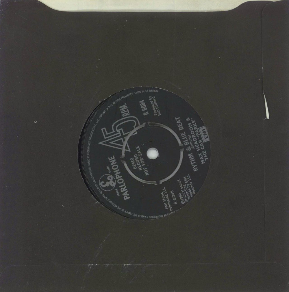 Max Headroom Don't Panic UK 7" vinyl single (7 inch record / 45)