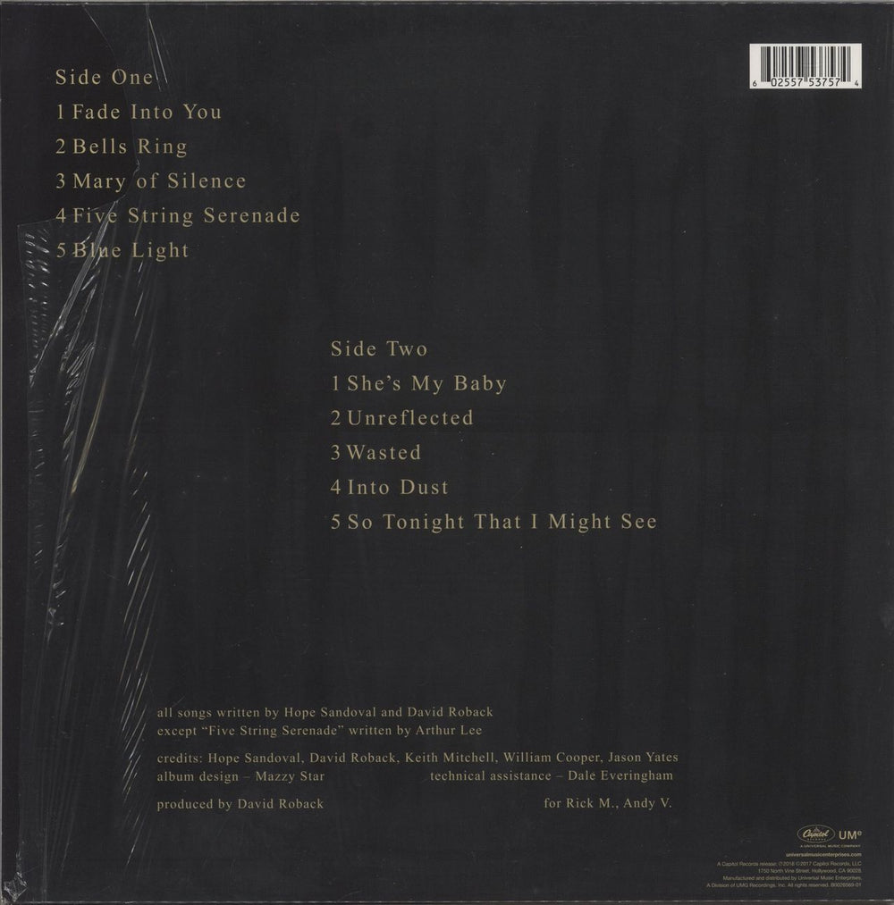 Mazzy Star So Tonight That I Might See - 180gram Vinyl US vinyl LP album (LP record) 602557537574
