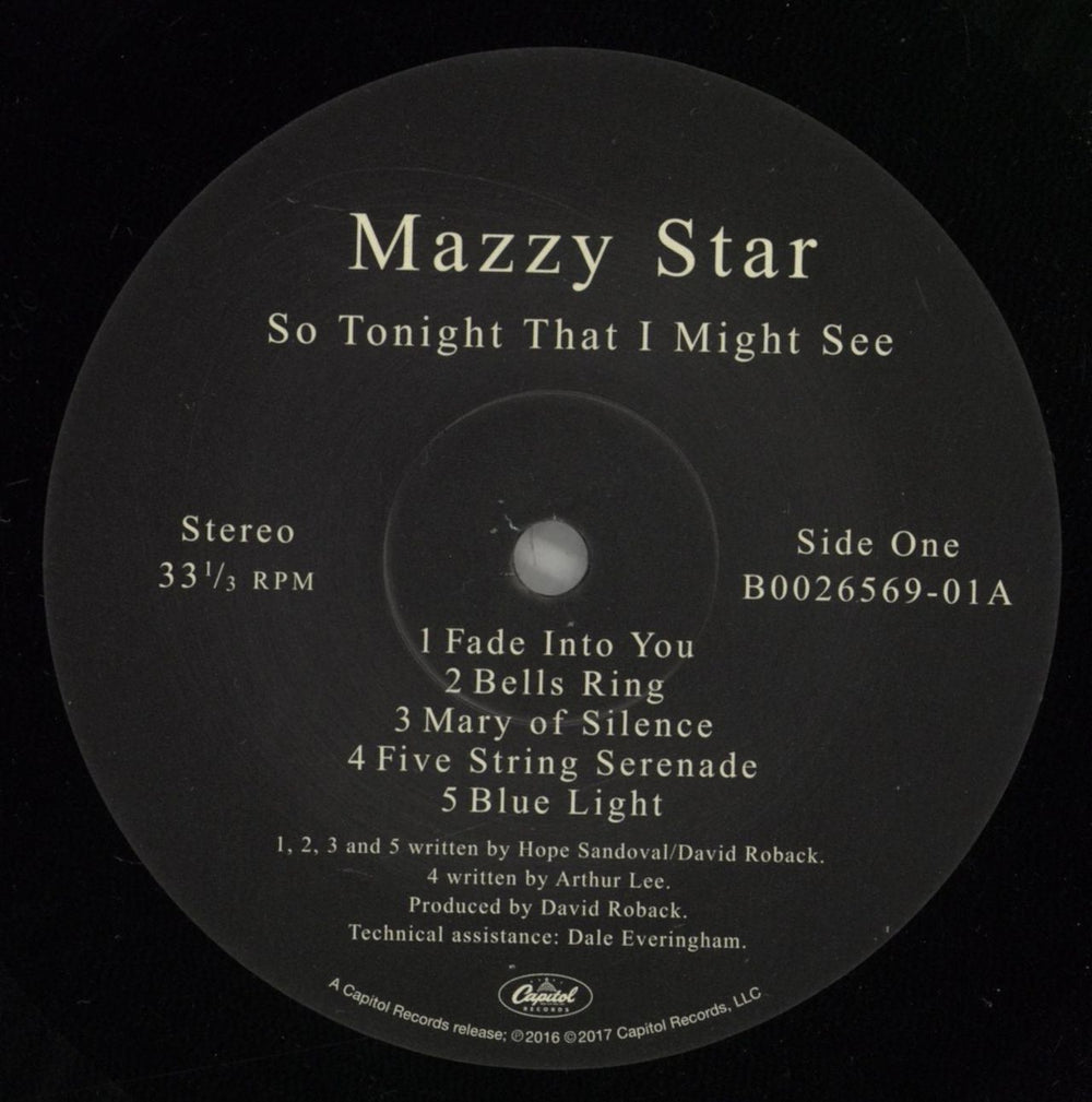 Mazzy Star So Tonight That I Might See - 180gram Vinyl US vinyl LP album (LP record) MZZLPSO878229