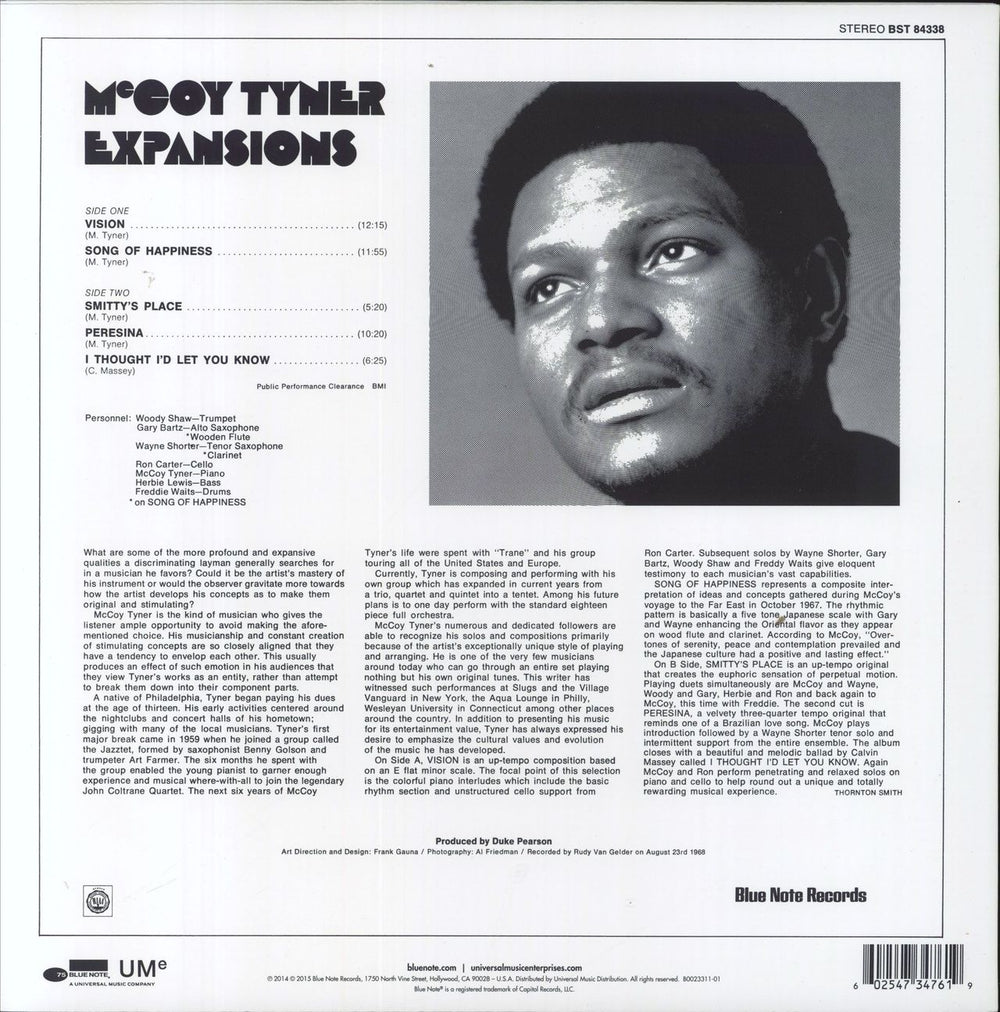 McCoy Tyner Expansions US vinyl LP album (LP record) 602547347619