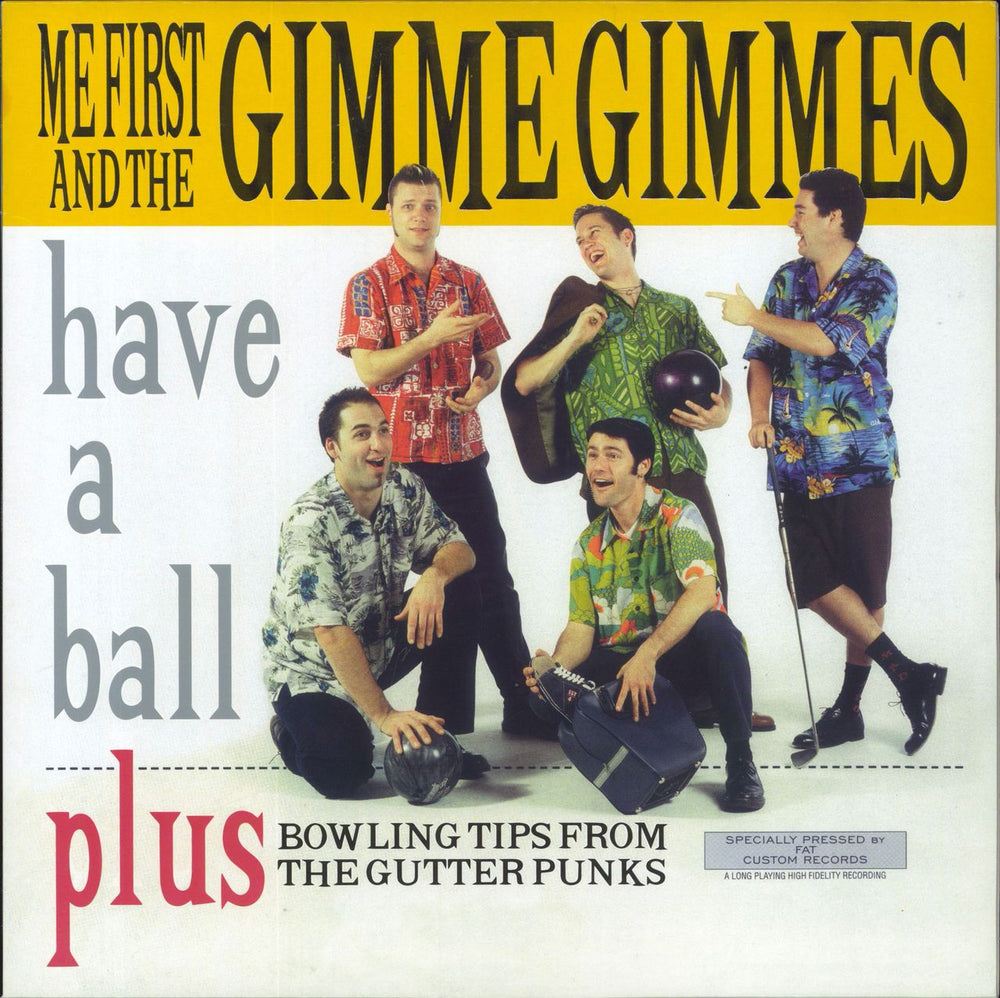 Me First & The Gimme Gimme's Have A Ball - Orange and White Splatter Vinyl US vinyl LP album (LP record) FAT554-1