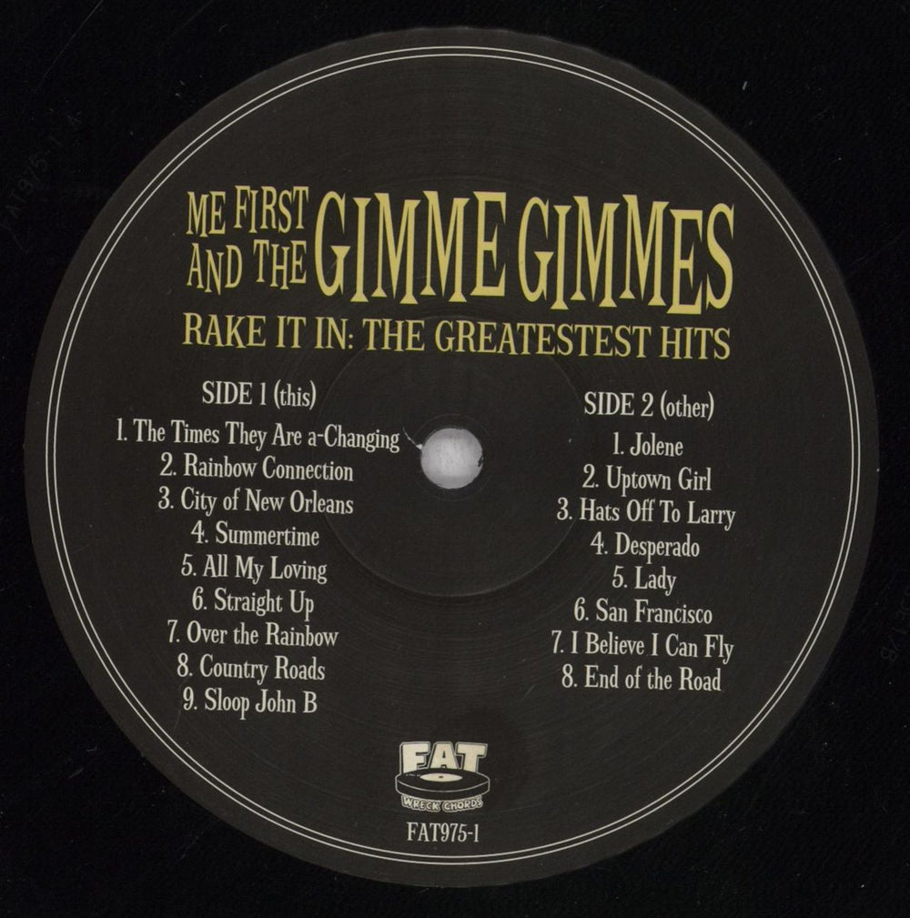 Me First & The Gimme Gimme's Rake It In: The Greatestest Hits US vinyl LP album (LP record) MFGLPRA837306