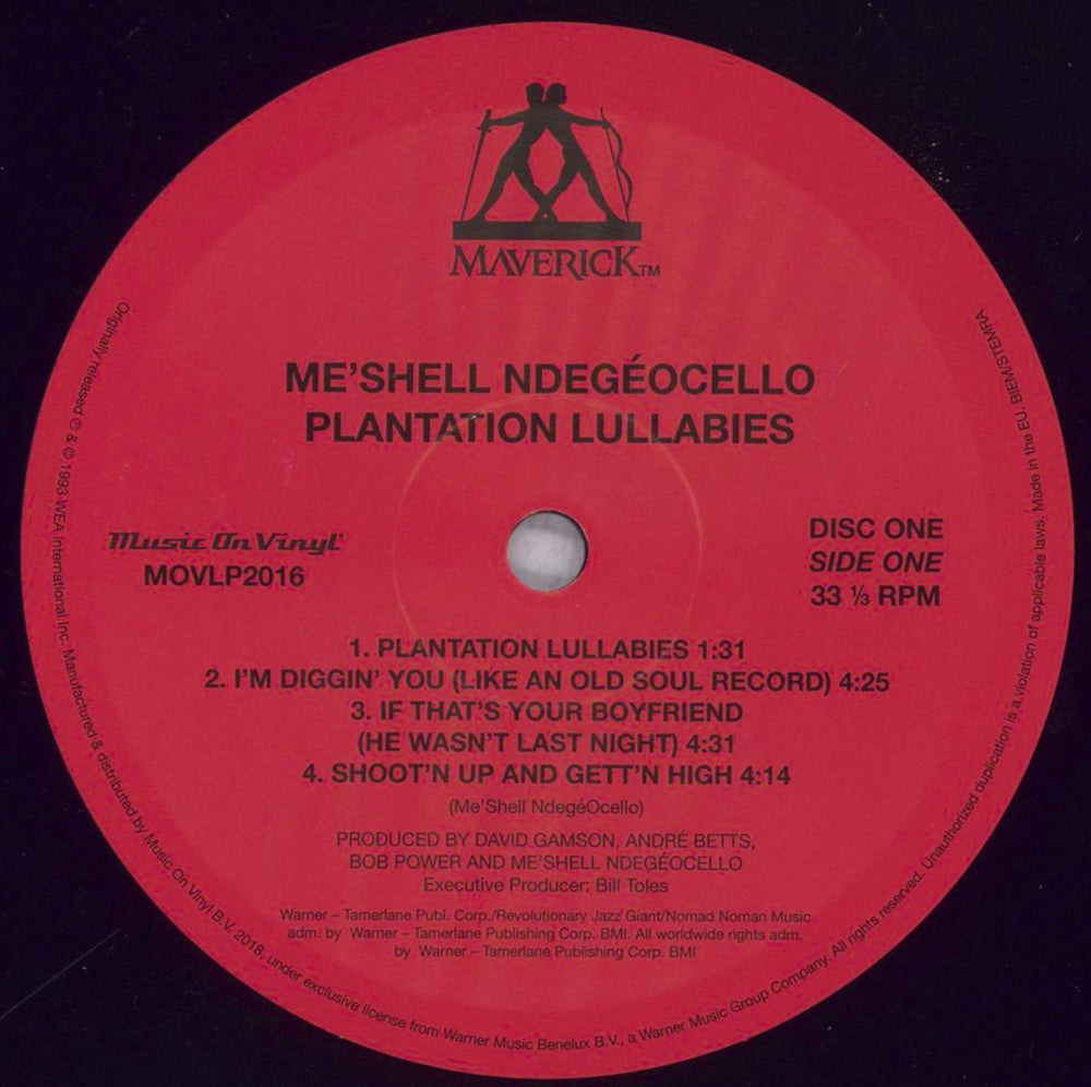 Me'Shell Ndegeocello Plantation Lullabies UK 2-LP vinyl record set (Double LP Album) MSL2LPL838446