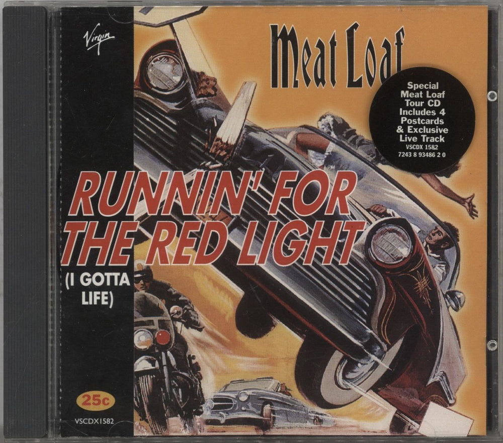 Meat Loaf Runnin' For The Red Light UK CD single (CD5 / 5") VSCDX1582