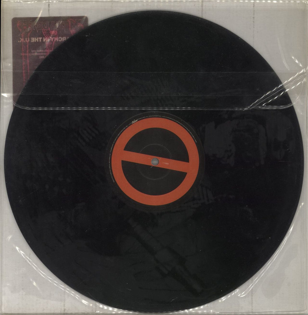 Megadeth Anarchy In The U.K - Etched US 12" vinyl single (12 inch record / Maxi-single) 077771536311