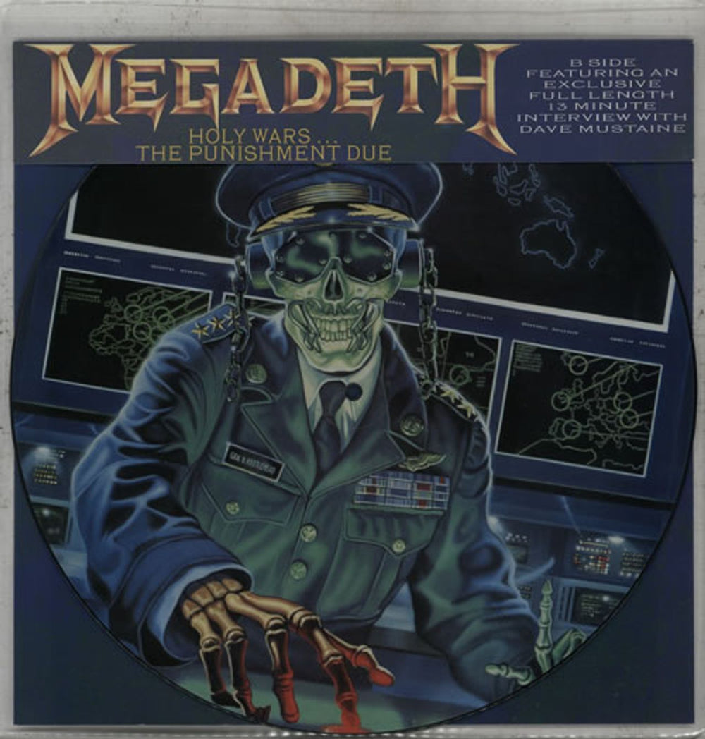 Megadeth Holy Wars UK 12" vinyl picture disc (12 inch picture record) 12CLPD588