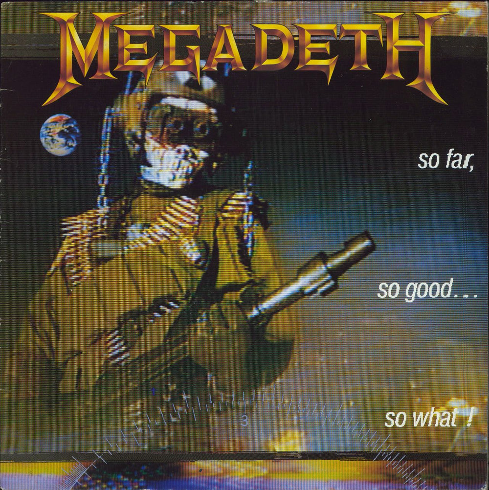 Megadeth So Far, So Good... So What! UK vinyl LP album (LP record) EST2053