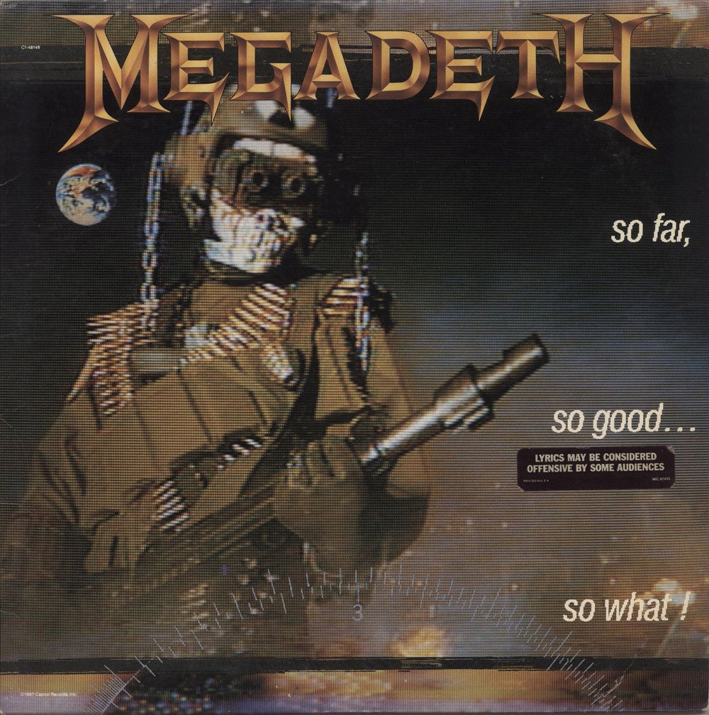 Megadeth So Far, So Good... So What! US vinyl LP album (LP record) C1-48148