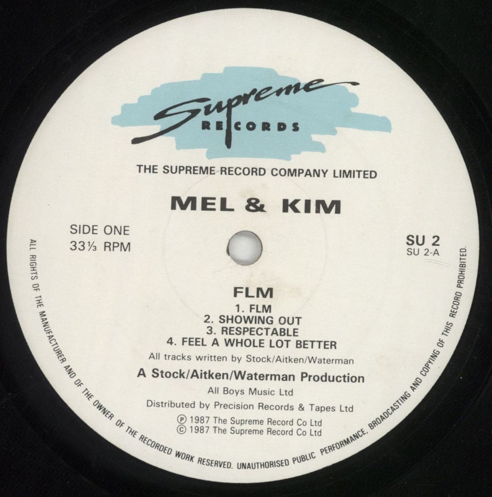 Mel & Kim F.L.M. UK vinyl LP album (LP record) MELLPFL715350