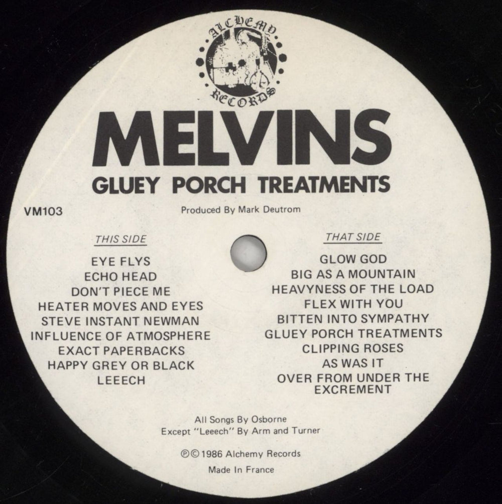 Melvins Gluey Porch Treatments French vinyl LP album (LP record) MLVLPGL860461