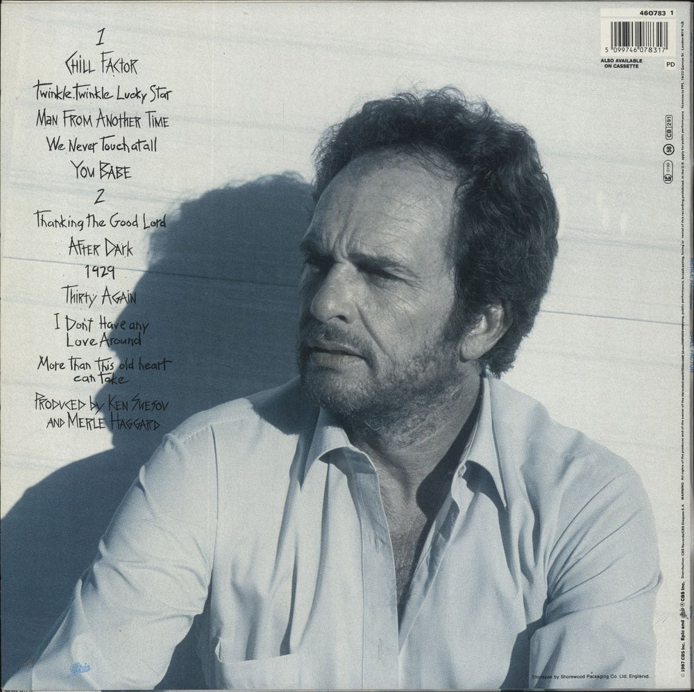 Merle Haggard Chill Factor UK vinyl LP album (LP record)