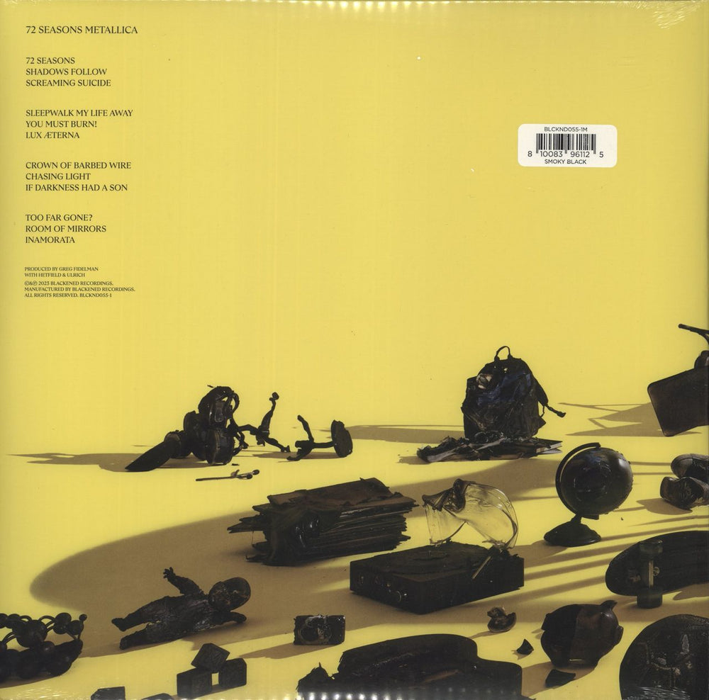 Metallica 72 Seasons - Smoky Black Vinyl - Sealed UK 2-LP vinyl record set (Double LP Album) 810083961125