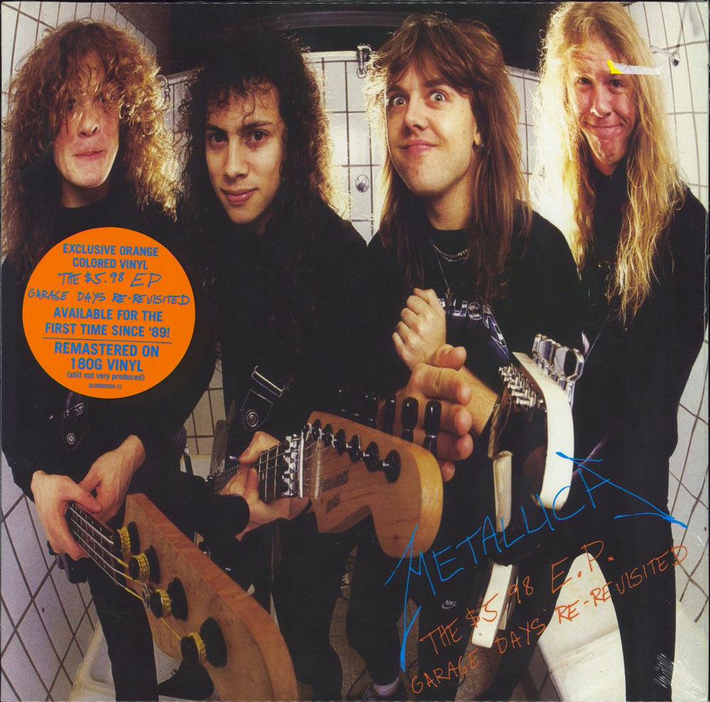 Metallica The $5.98 E.P.: Garage Days Re-Revisited - 180gram Orange Vinyl - Sealed UK 12" vinyl single (12 inch record / Maxi-single) BLCKND036R-1C