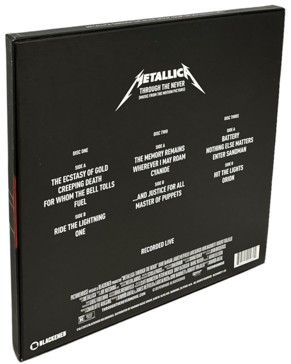 Metallica Through The Never - Coloured Vinyl US Vinyl Box Set 856115004804