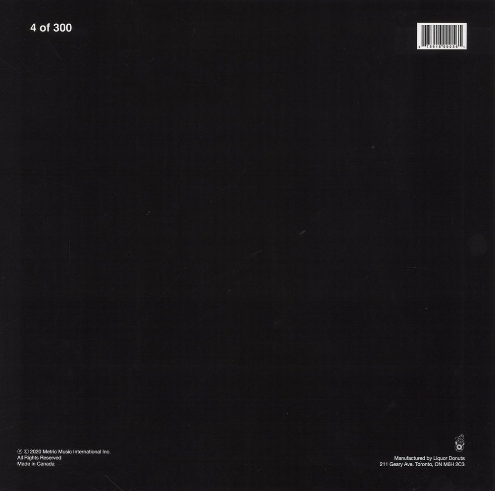 Metric Live At The Funhouse: Volume 1 Canadian 2-LP vinyl record set (Double LP Album) 875918000561