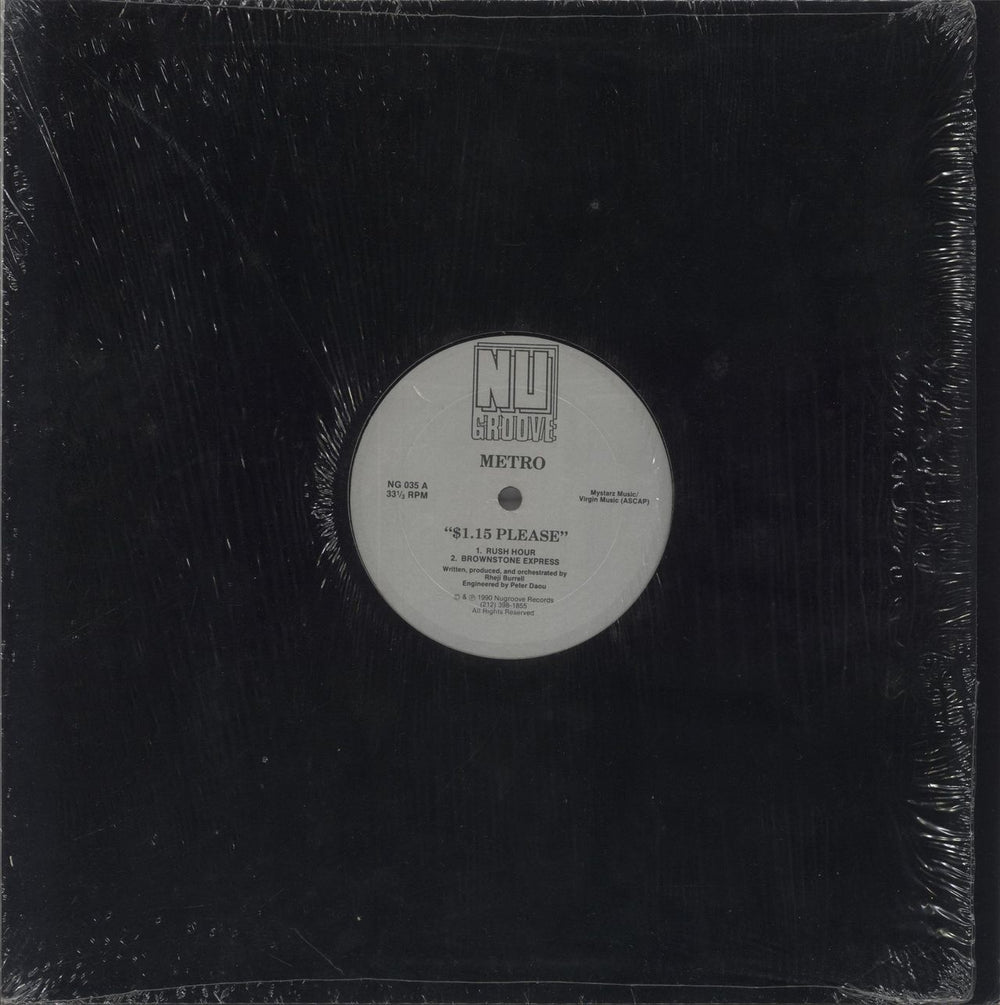 Metro (Dance) $1.15 Please US 12" vinyl single (12 inch record / Maxi-single) NG035