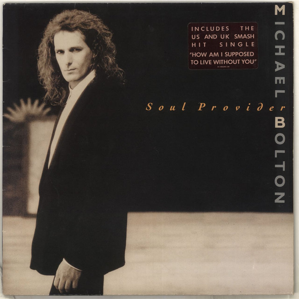 Michael Bolton Soul Provider - Stickered Sleeve UK vinyl LP album (LP record) 4653431