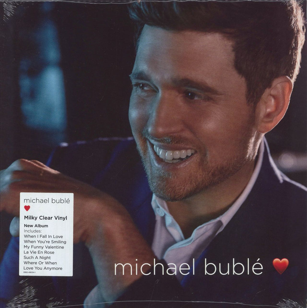 Michael Buble Love - Milky Clear Vinyl - Sealed UK vinyl LP album (LP record) 9362-49034-4