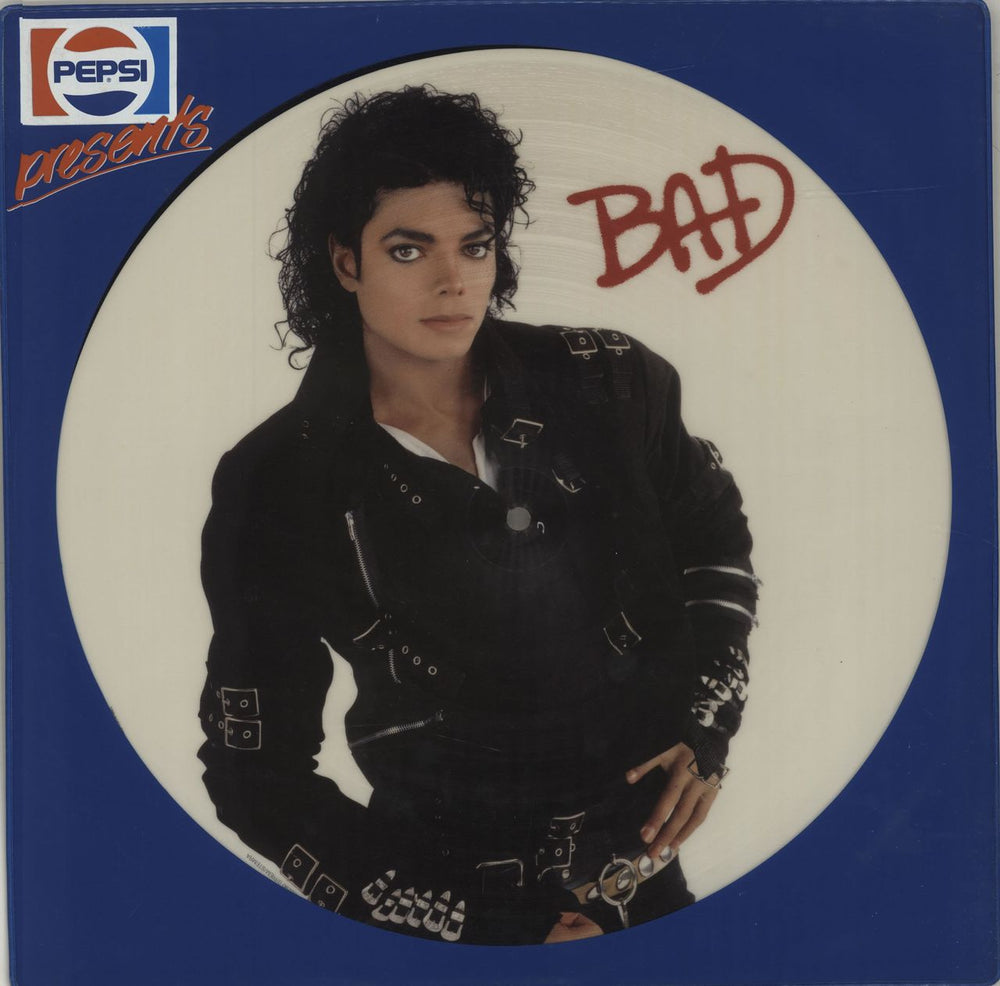 Michael Jackson Bad - Pepsi Presents Dutch picture disc LP (vinyl picture disc album) EPC4502900