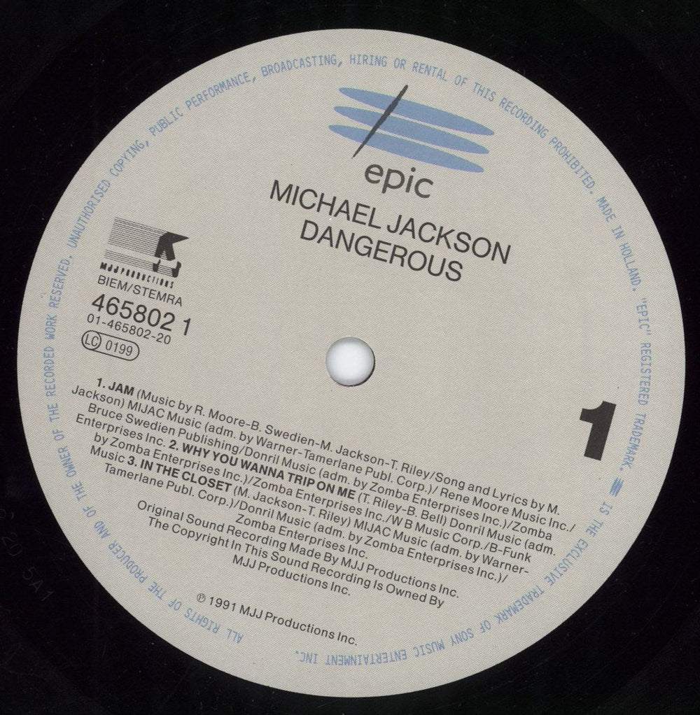 Michael Jackson Dangerous - EX UK 2-LP vinyl record set (Double LP Album) M-J2LDA629722