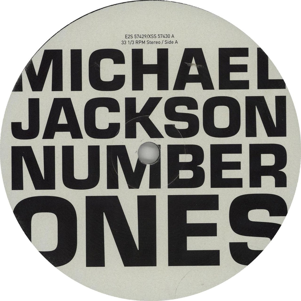 Michael Jackson Number Ones US Promo 2-LP vinyl record set (Double LP Album) M-J2LNU265727