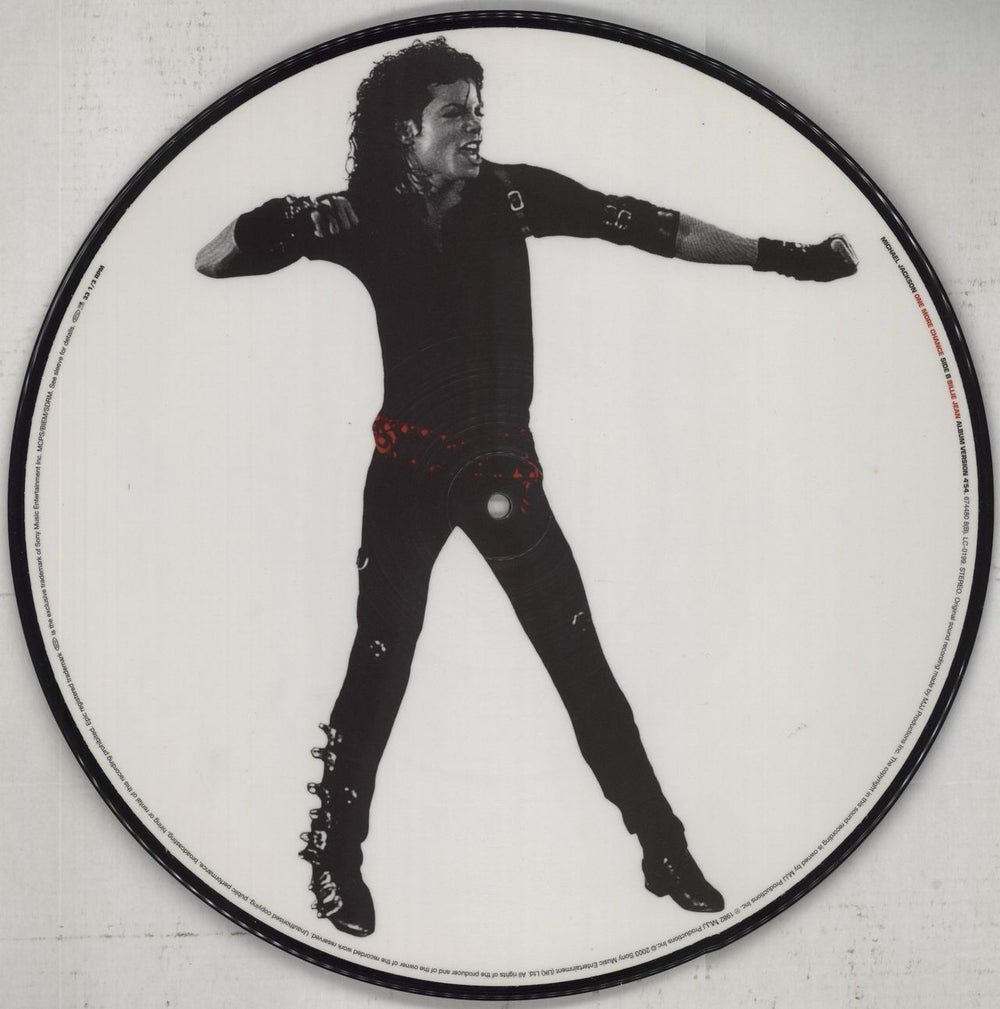 Michael Jackson One More Chance UK 12" vinyl picture disc (12 inch picture record) 5099767448083